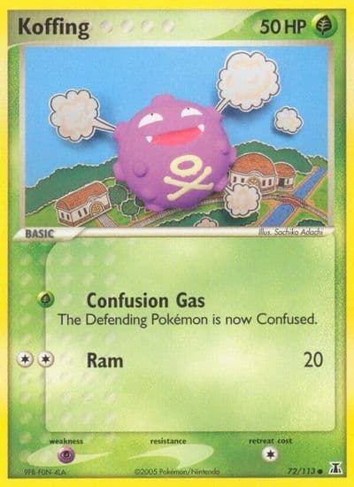 Koffing Delta Species Pokemon card