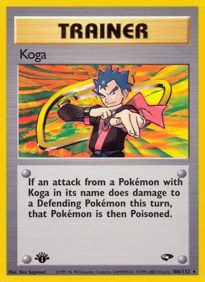 Koga (106) Gym Challenge Pokemon card
