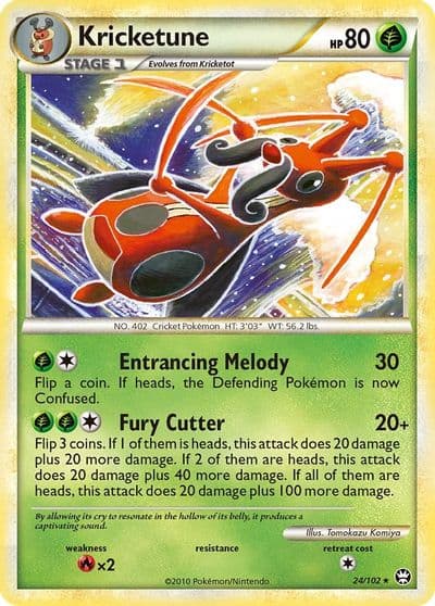 Kricketune Triumphant Pokemon card