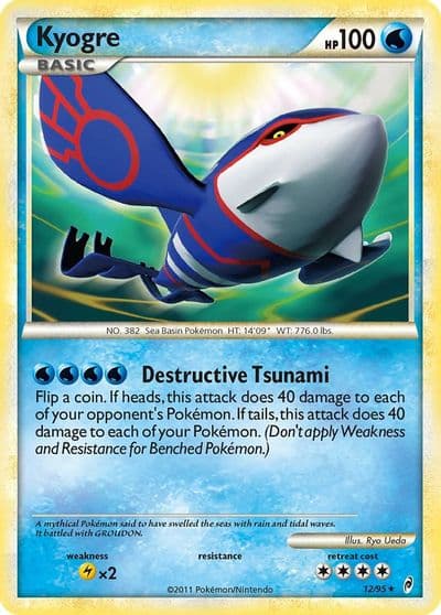 Kyogre Call of Legends Pokemon card
