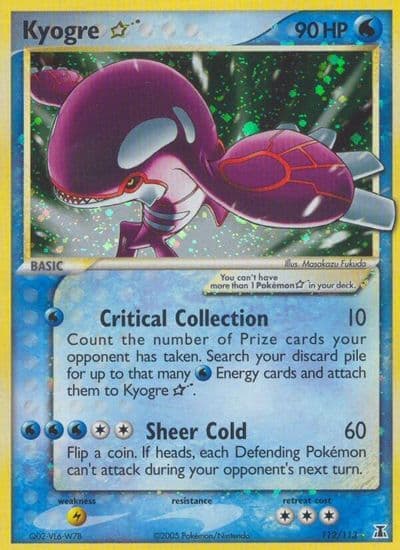 Kyogre Star Delta Species Pokemon card