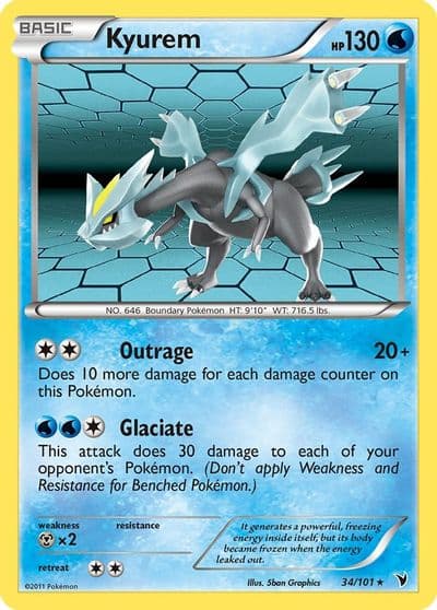 Kyurem Noble Victories Pokemon card