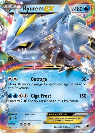 Kyurem EX Plasma Blast Pokemon card