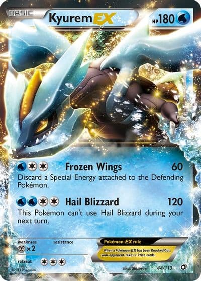 Kyurem EX Legendary Treasures Pokemon card