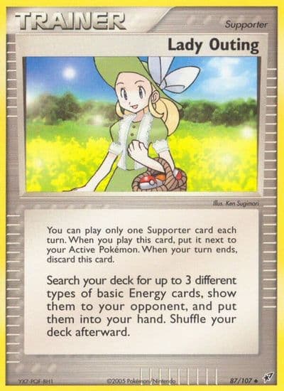 Lady Outing Deoxys Pokemon card