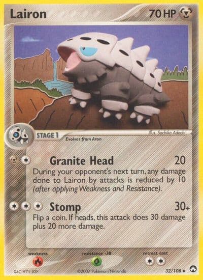 Lairon Power Keepers Pokemon card