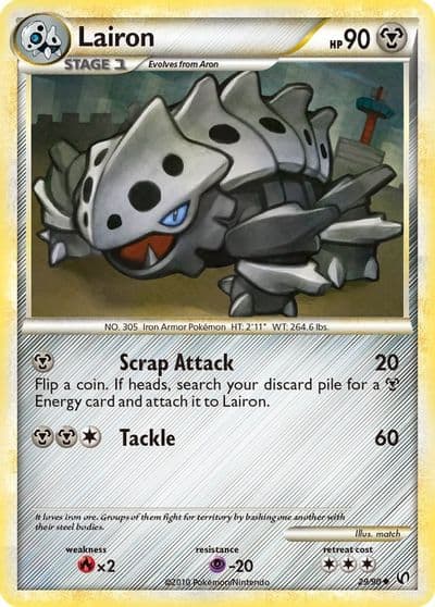 Lairon Undaunted Pokemon card