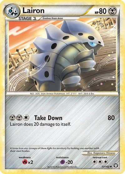 Lairon Triumphant Pokemon card