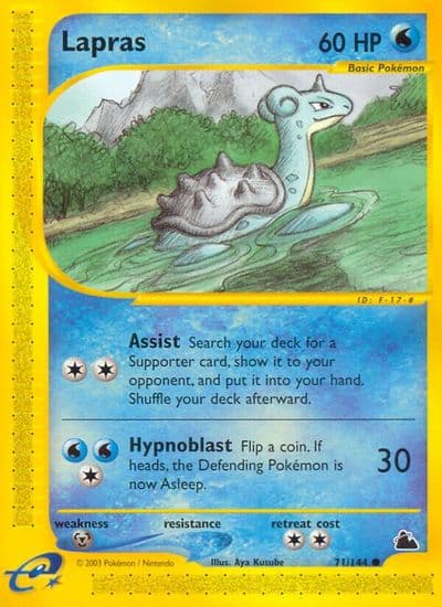 Lapras Skyridge Pokemon card