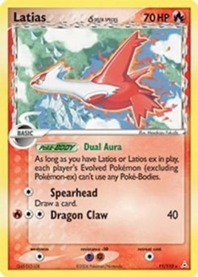 Latias (Delta Species) Holon Phantoms Pokemon card