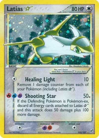 Latias Star Deoxys Pokemon card