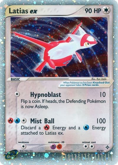 Latias ex Dragon Pokemon card
