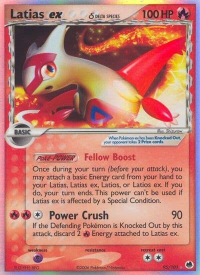 Latias ex (Delta Species) Dragon Frontiers Pokemon card