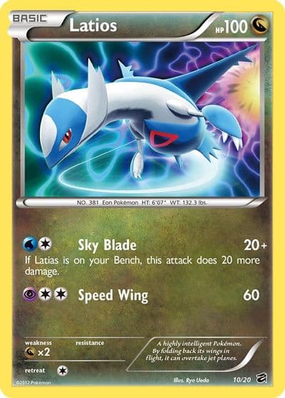 Latios Dragon Vault Pokemon card