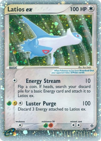 Latios ex Dragon Pokemon card
