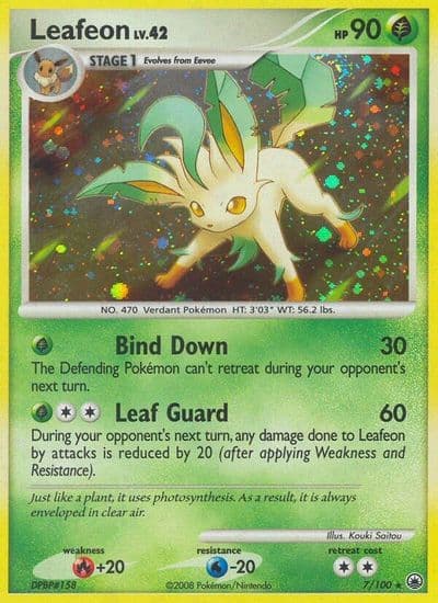 Leafeon (7) Majestic Dawn Pokemon card