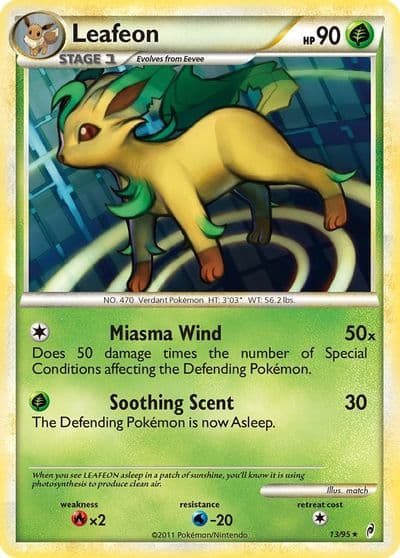 Leafeon Call of Legends Pokemon card