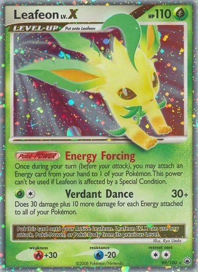Leafeon LV.X Majestic Dawn Pokemon card