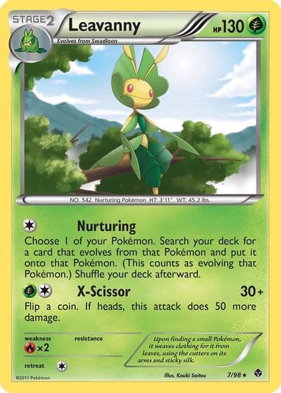 Leavanny (7) Emerging Powers Pokemon card
