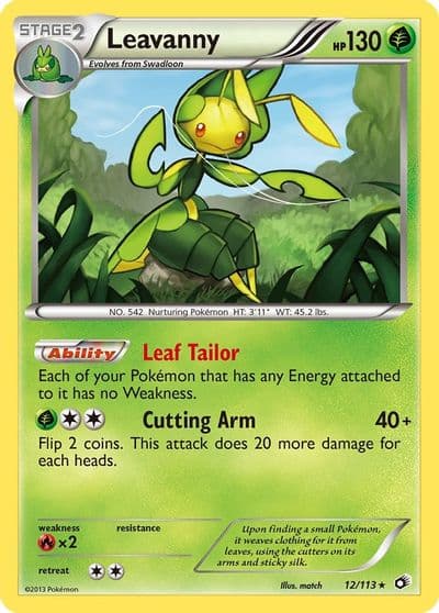 Leavanny Legendary Treasures Pokemon card