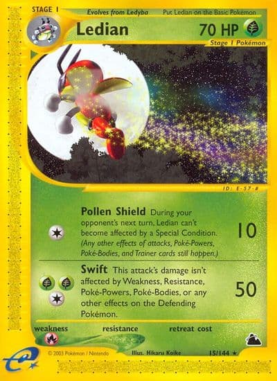 Ledian (15) Skyridge Pokemon card