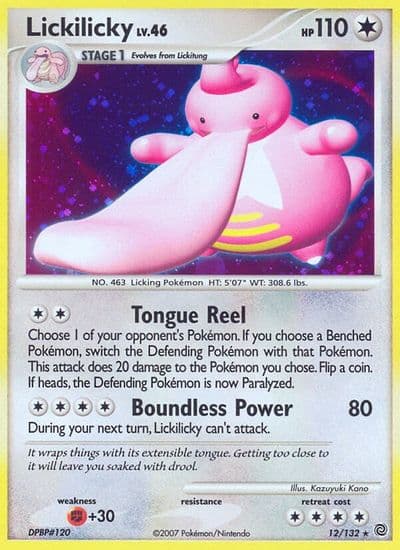 Lickilicky Secret Wonders Pokemon card