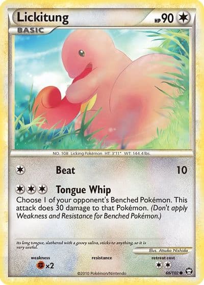 Lickitung Triumphant Pokemon card