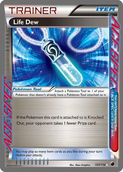 Life Dew Plasma Freeze Pokemon card