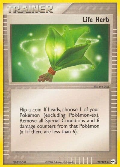 Life Herb Hidden Legends Pokemon card