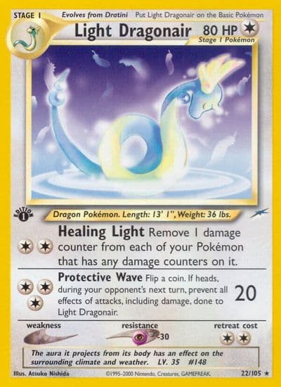 Light Dragonair Neo Destiny Pokemon card