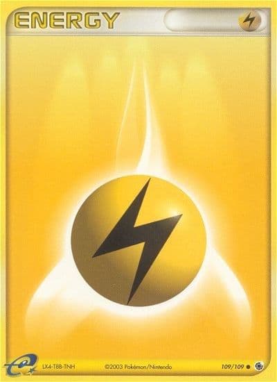 Lightning Energy Ruby and Sapphire Pokemon card