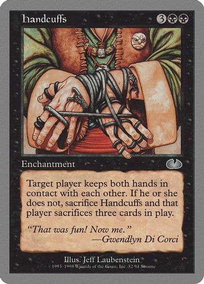 Handcuffs Unglued Magic card