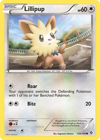 Lillipup Boundaries Crossed Pokemon card