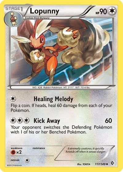 Lopunny Boundaries Crossed Pokemon card