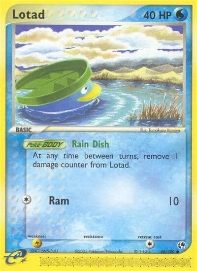 Lotad Sandstorm Pokemon card