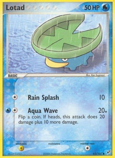 Lotad Deoxys Pokemon card