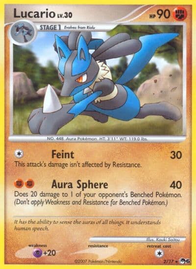 Lucario POP Series 6 Pokemon card