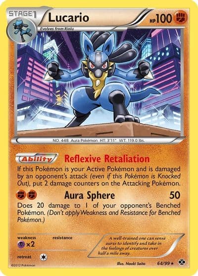 Lucario Next Destinies Pokemon card