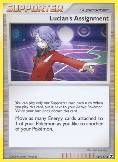 Lucian's Assignment Rising Rivals Pokemon card