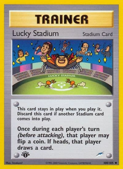 Lucky Stadium Neo Destiny Pokemon card