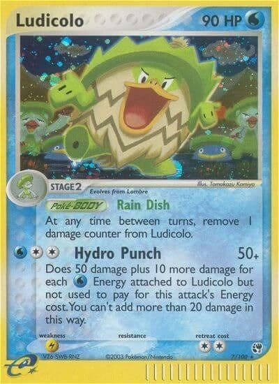 Ludicolo Sandstorm Pokemon card