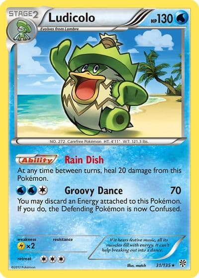 Ludicolo Plasma Storm Pokemon card