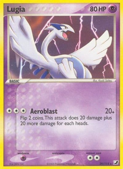 Lugia Unseen Forces Pokemon card