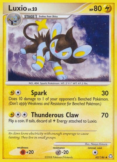Luxio Legends Awakened Pokemon card