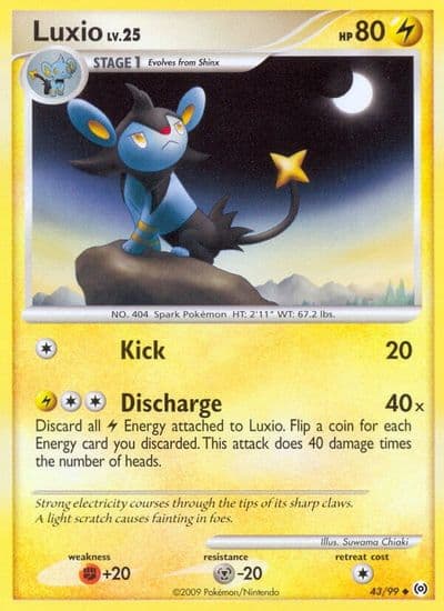Luxio Arceus Pokemon card