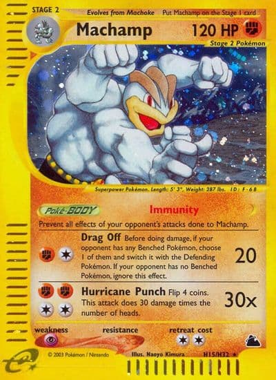 Machamp (H15) Skyridge Pokemon card