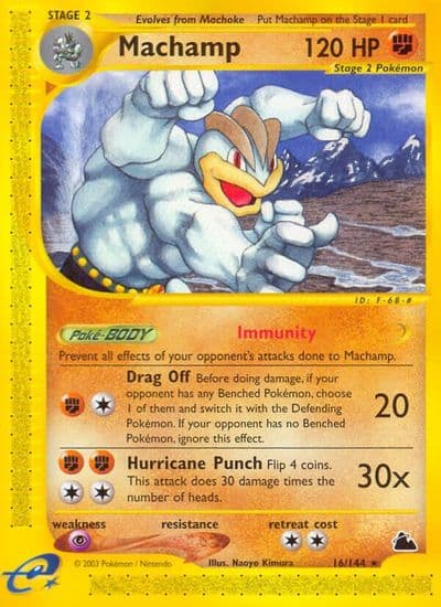 Machamp (16) Skyridge Pokemon card