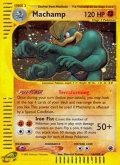 Machamp (16) Expedition Pokemon card