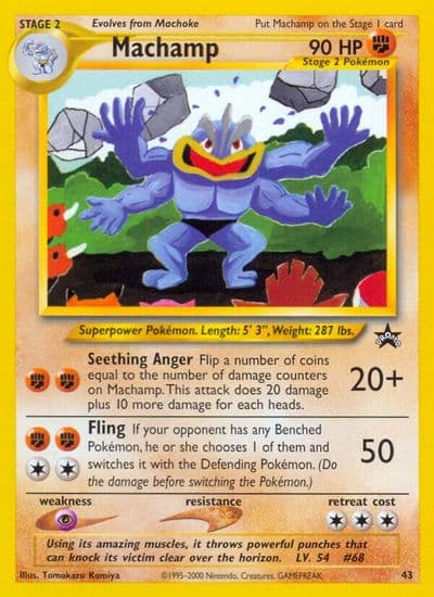 Machamp WoTC Promo Pokemon card