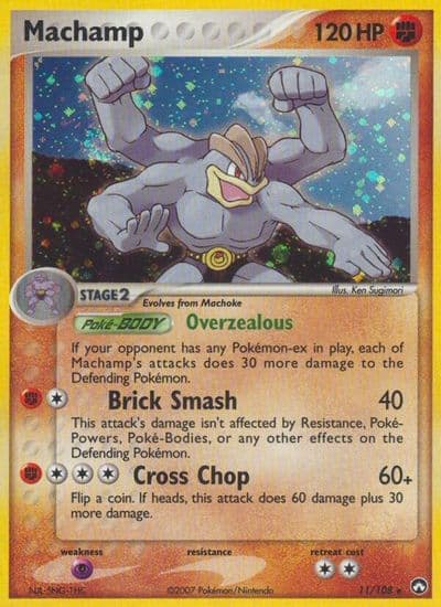 Machamp Power Keepers Pokemon card